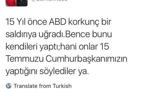 Conselheiro de Erdogan: EUA encenaram 11 de setembro