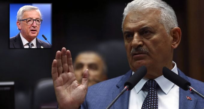 Yildirim a Juncker: UE precisa da Turquia mais do que a Turquia precisa da UE