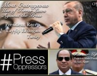 Erdogan está no topo dos líderes mundiais em dois ‘prêmios de opressor da imprensa’ do CPJ
