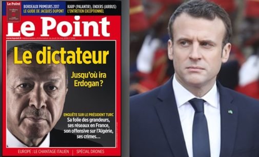 Macron rechaça remoção dos cartazes da Le Point sobre Erdogan