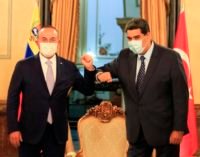 Nicolás Maduro recebe chanceler de Recep Tayyip Erdogan