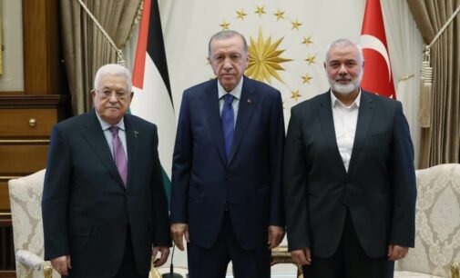 Erdoğan se reúne com presidente palestino e líder do Hamas em Ancara