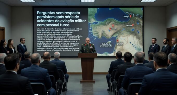 Perguntas sem resposta persistem após série de acidentes da aviação militar com pessoal turco