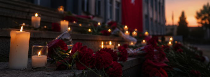 Onda de comoção na Turquia durante o sepultamento de vítimas de tiroteio em escola