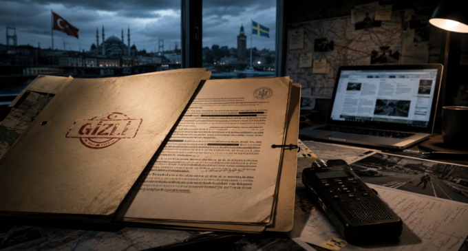Carta secreta da inteligência turca visando jornalista na Suécia revela pânico diante da exposição